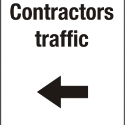 Contractors Traffic Left Arrow