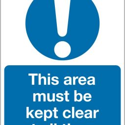 This Area Must Be Kept Clear