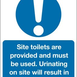 Site Toilets Are Provided & Must Used