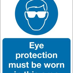 Eye Protection Must Be Worn