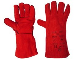 Red Welders Gloves