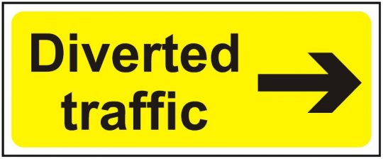 Diverted Traffic Right Arrow