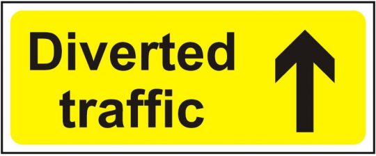 Diverted Traffic Up Arrow