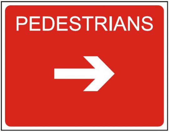 Pedestrians Right Arrow