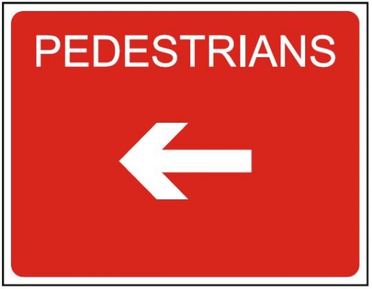 Pedestrians Left Arrow