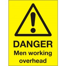 Danger Men Working Overhead