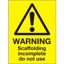 Warning Scaffolding Incomplete Do Not Use