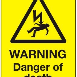 Warning Danger of Death