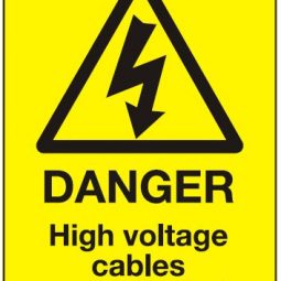 Danger High Voltage Cables Underground