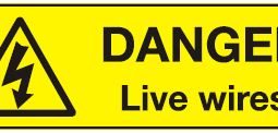 Danger Live Wires