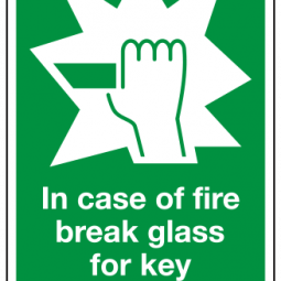 In Case of Fire Break Glass For Key